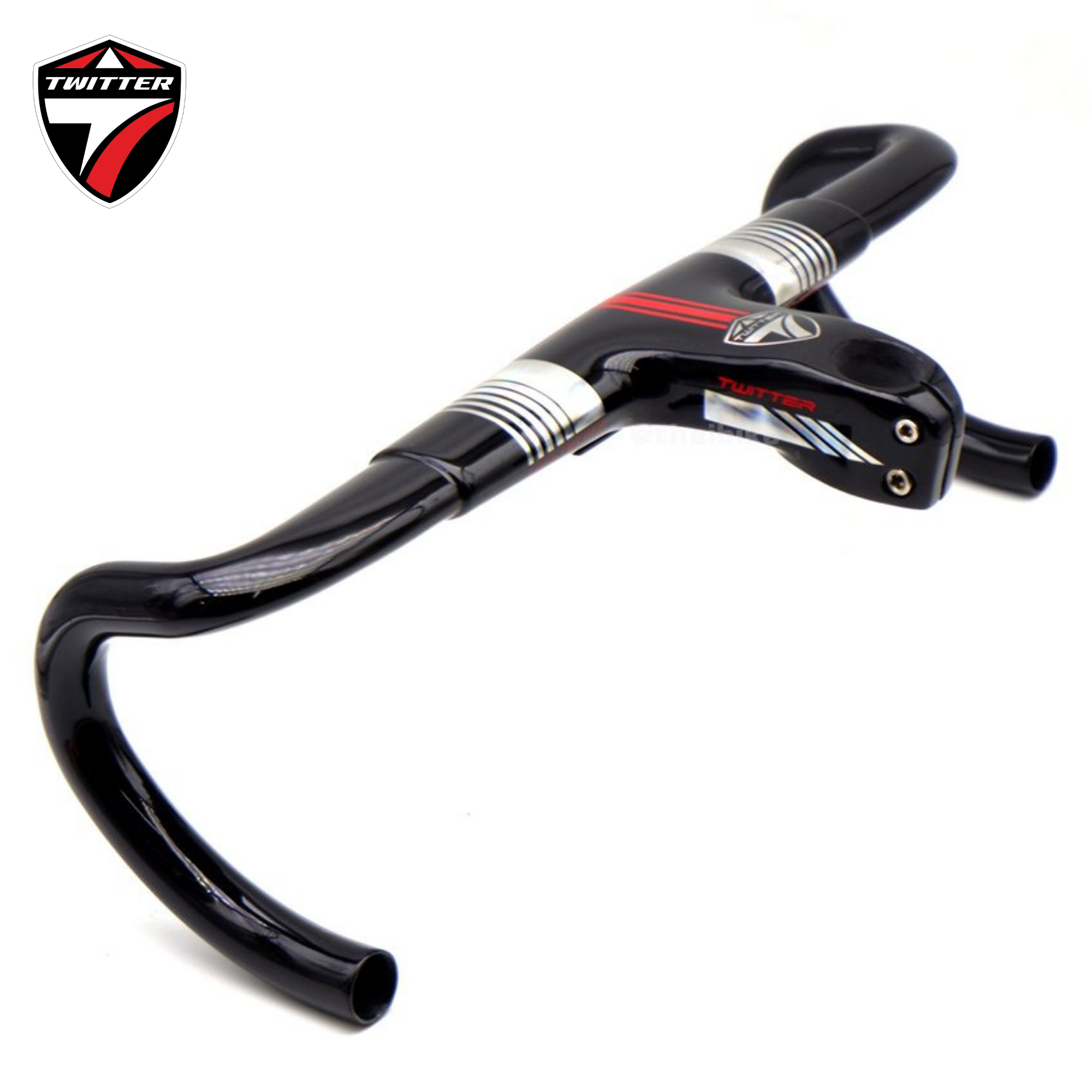 แฮนด์จักรยานเสือหมอบคาร์บอน TW ทวิสเตอร์ integrated Carbon Fiber อินทริเกตุ