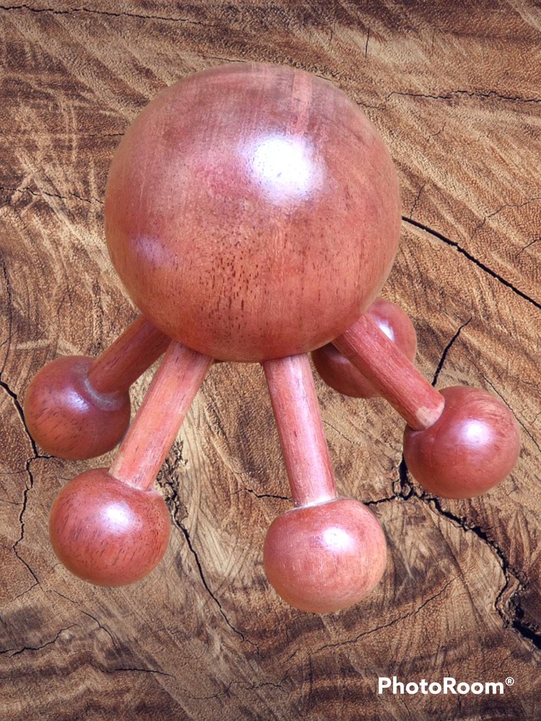 ไม้นวดแมงมุม 6 ขา (ไม้แดง)