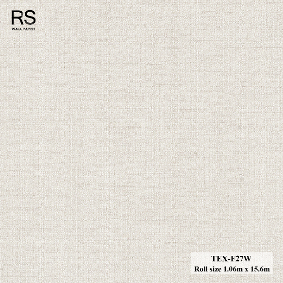 วอลเปเปอร์ ลายผ้าสีน้ำตาลอ่อน TEX-F27W