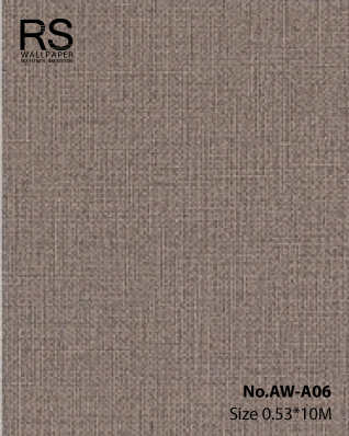 วอลเปเปอร์ลายผ้า สีน้ำตาลเข้ม No.AW-A06