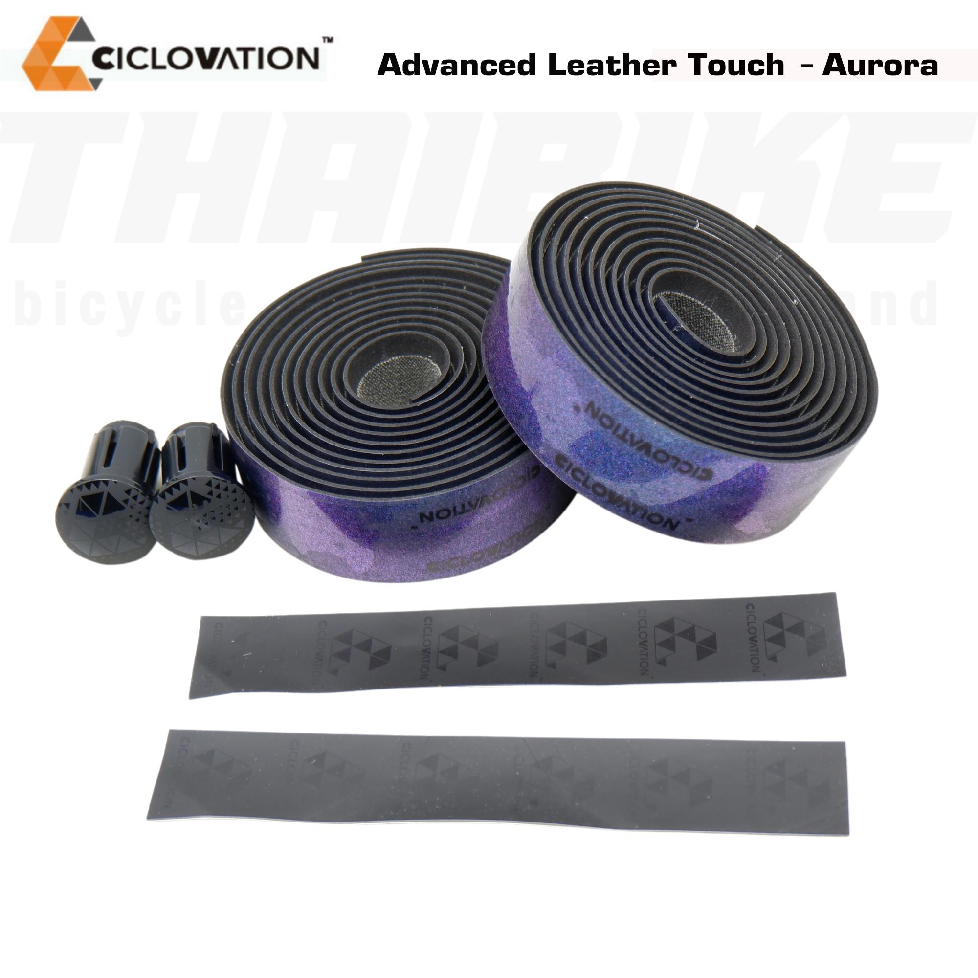 ผ้าพันแฮนด์จักรยานเสือหมอบ CICLOVATION Leather Touch - Aurora