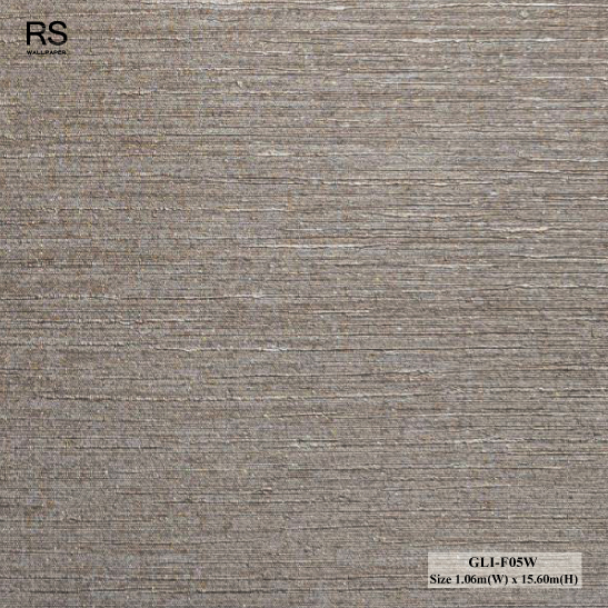 วอลเปเปอร์สีน้ำตาลเข้ม มีกากเพชรสีทอง GLI-F05W
