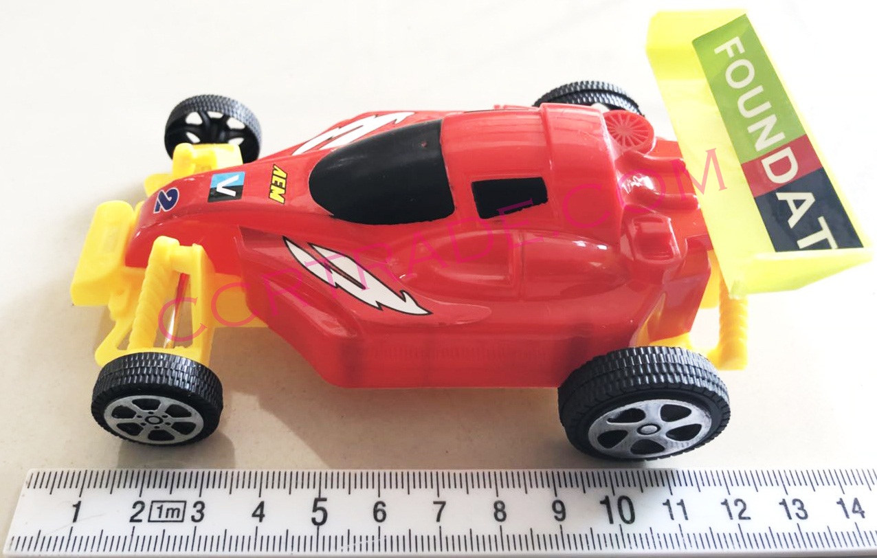 รถแข่งสีสด 2 ชิ้น มีลานถุง 21 ซม.