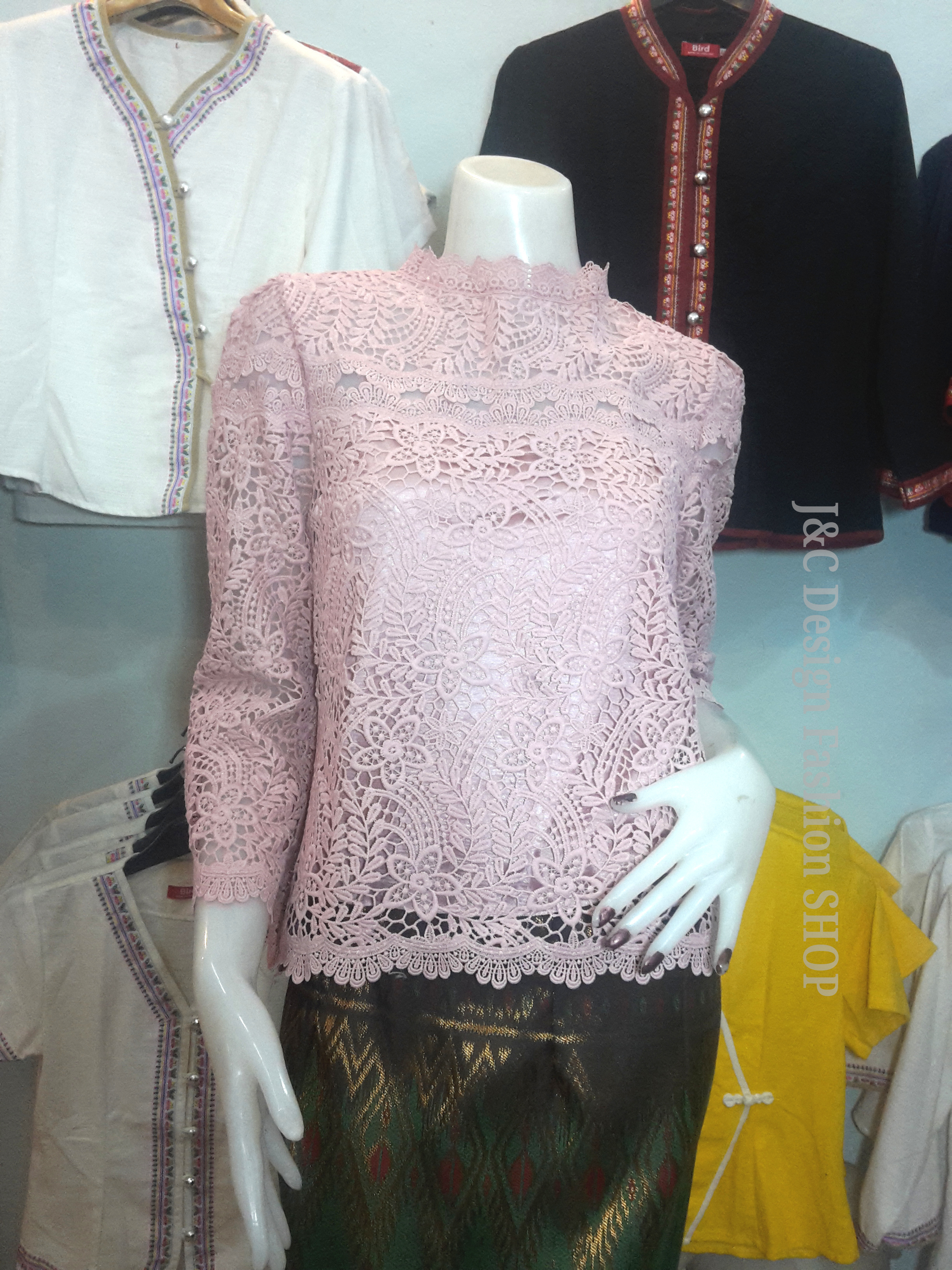 เสื้อเสื้อลูกไม้สไตน์เกาหลี #เสื้อลูกไม้แขน 5 ส่วน #เสื้อลูกไม้วัยรุ่น #เสื้อทำงานลูกไม้ เสื้อลูกไม้ใส่กับผ้าถุง เสื้อลูกไม้ใส่กับผ้าซิ่น