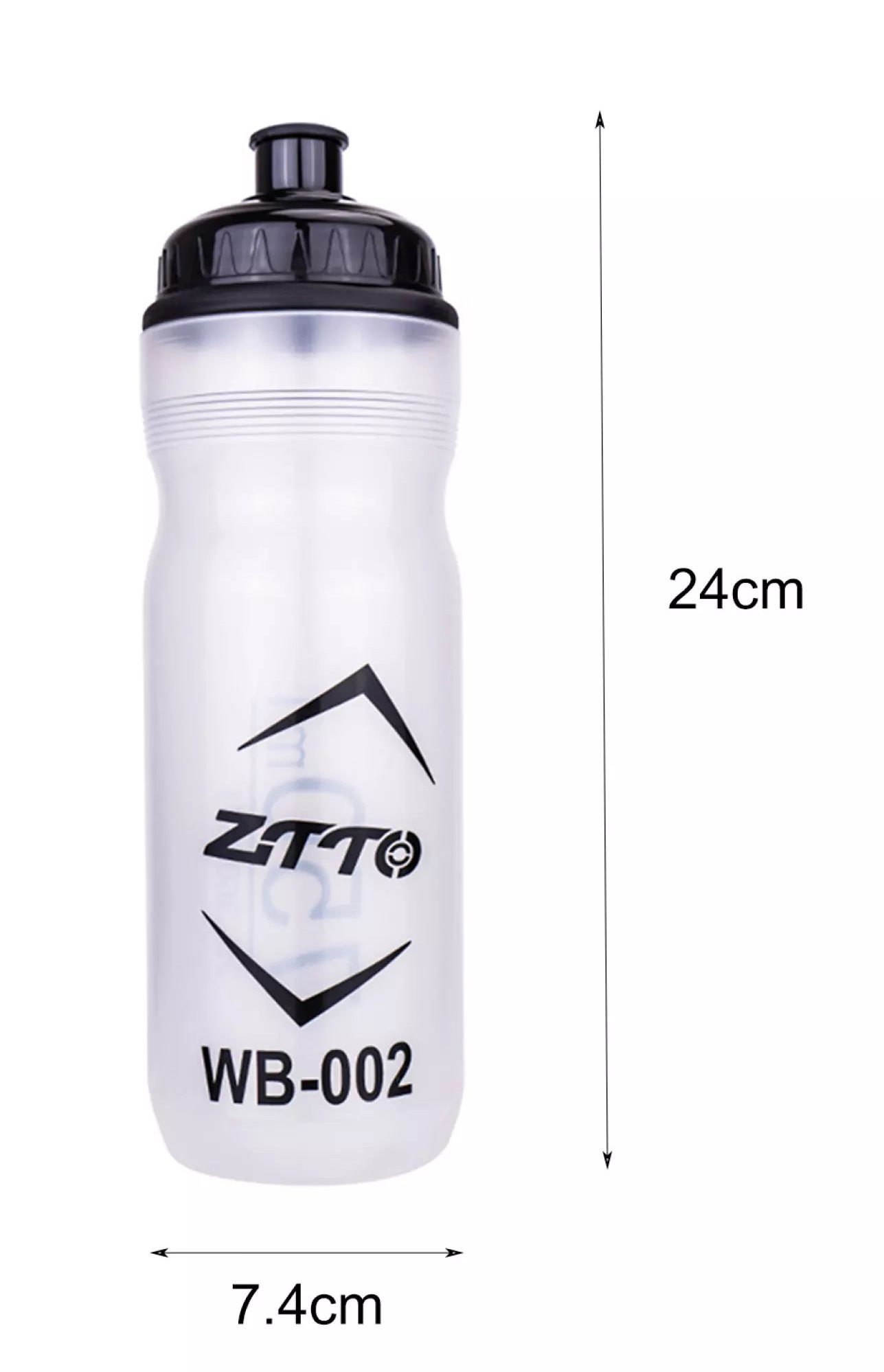ขวดน้ำปั่นจักรยานแบบใส ขวดบีบง่าย 750ml ยี่ห้อ ZTTO