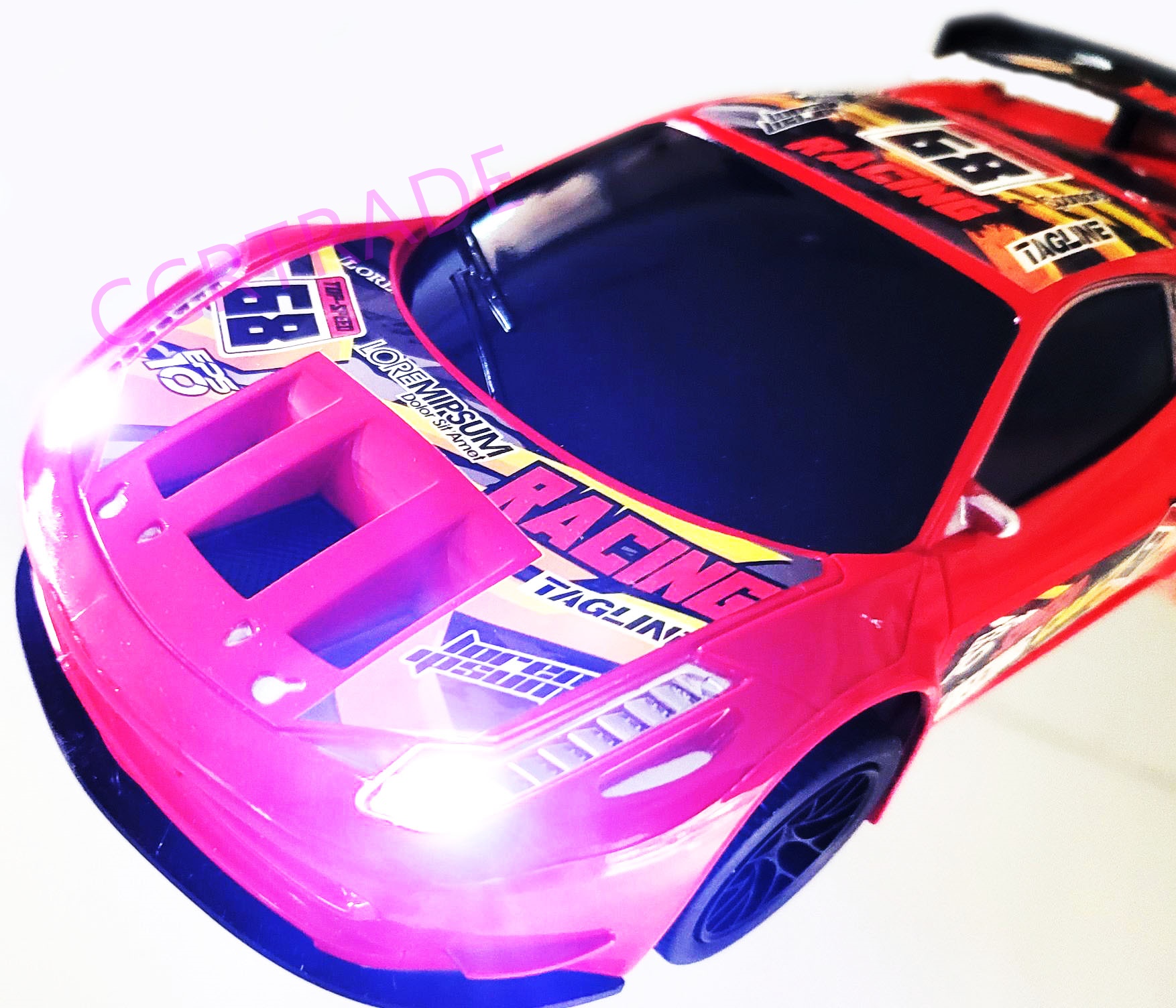 รถซุปเปอร์คาร์สายซิ่งบังคับ+รีโมทกล่อง 17x29 ซม.(1x3)