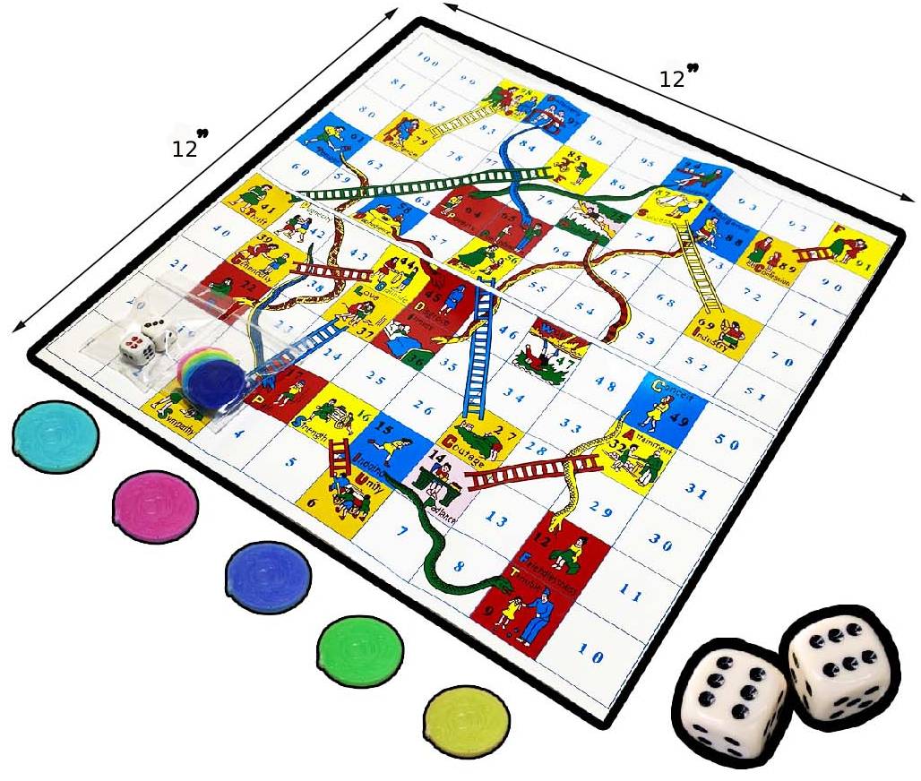 เกมส์บันไดงู+อุปกรณ์ถุง 12x12 นิ้ว