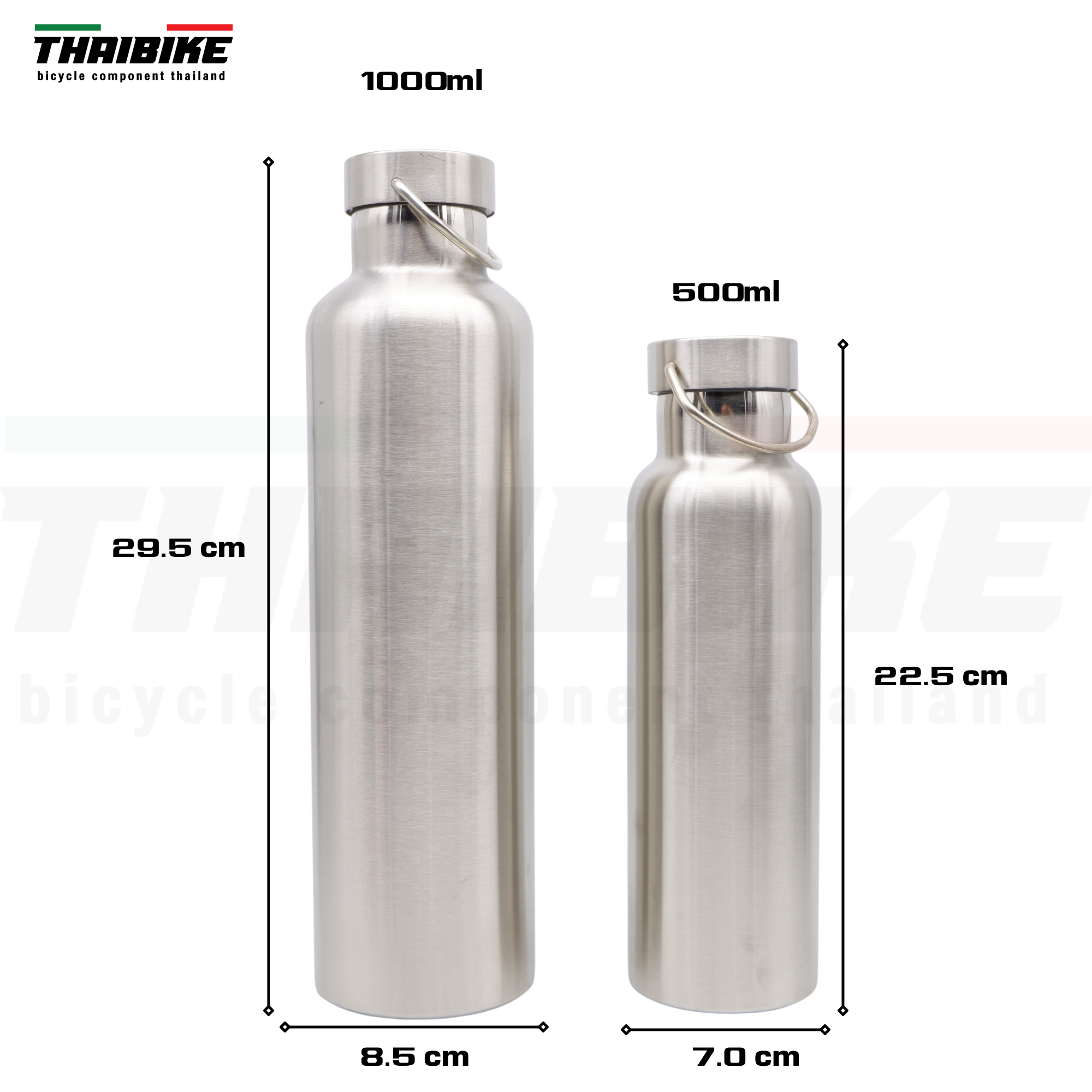 ขวดน้ำปั่นจักรยาน ออกกำลังกาย แท้ Stainless Steel Sports Water Bottle Drinking เก็บร้อน เก็บเย็น