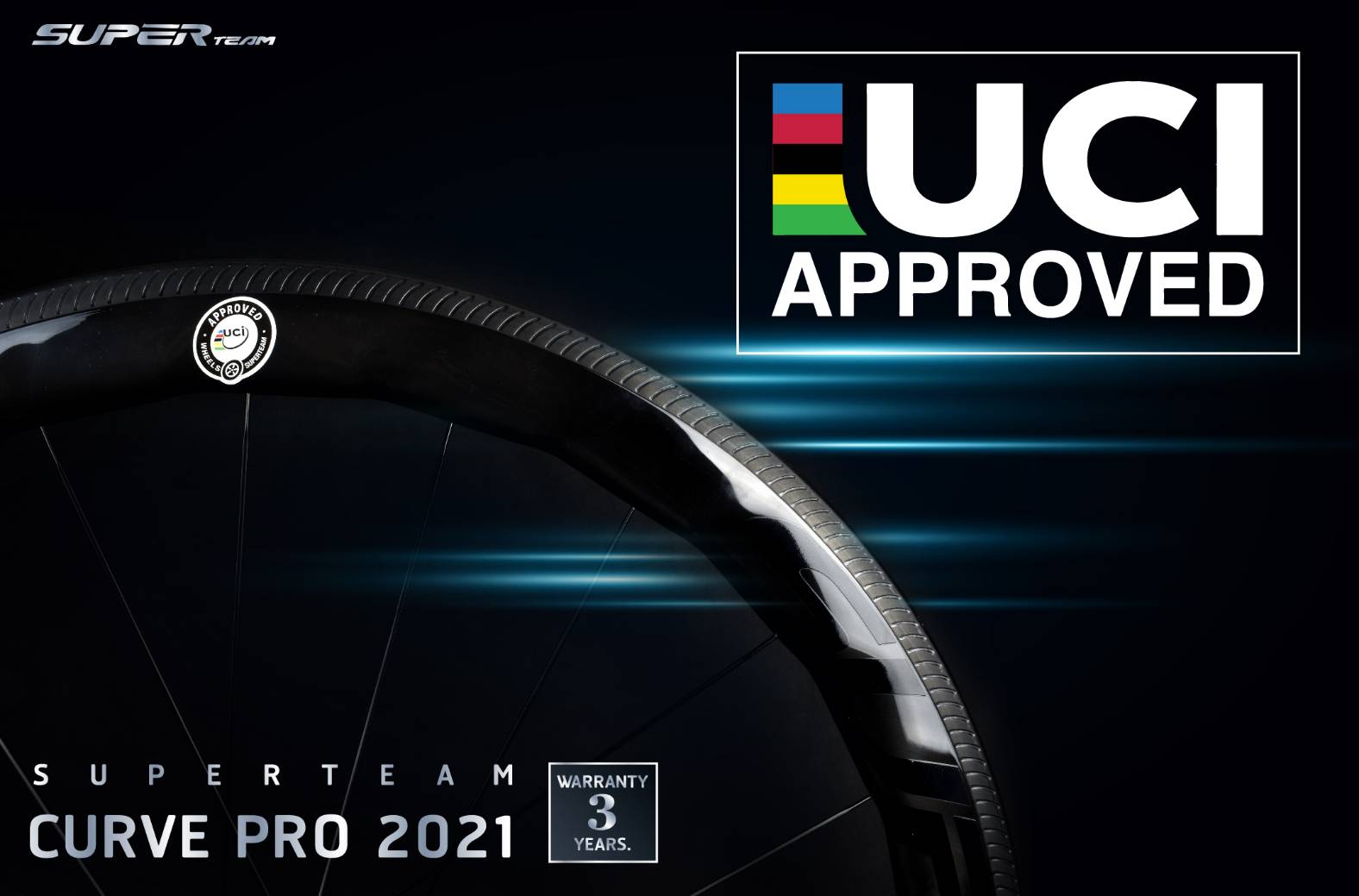 ล้อจักรยานเสือหมอบคาร์บอน SUPERTEAM CURVE PRO CERAMIC ล้อที่เร็วที่สุด