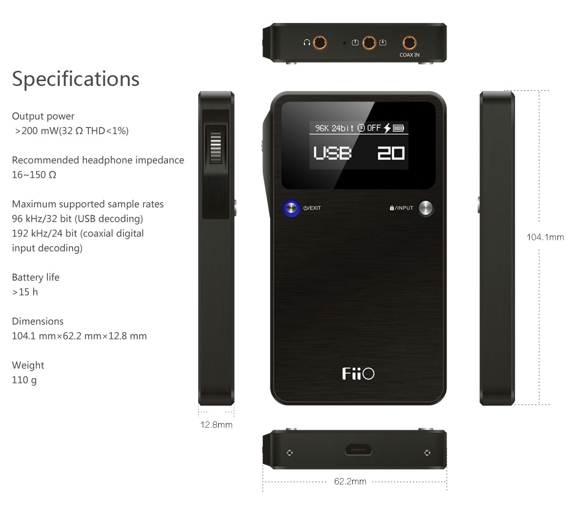 ,FiiO_Festival,FiiO E17k Alpen 2 สุดยอด แอมป์พกพา พร้อม DAC ในตัว รองรับ Coaxial in 192k/24bit และรองรับ Decoding แบบ DSD
