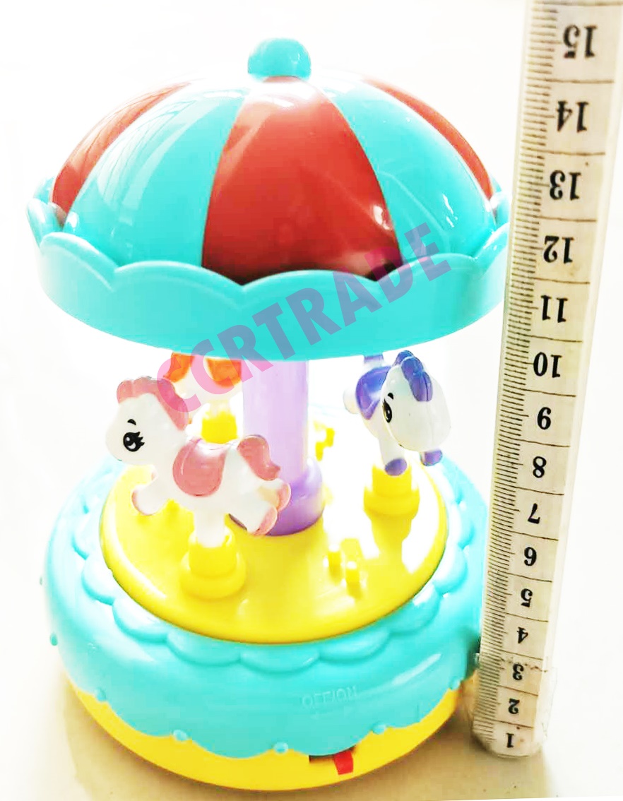 ม้าหมุนสีหวาน มีเสียง มีไฟ 10x14 ซม.(1x6)