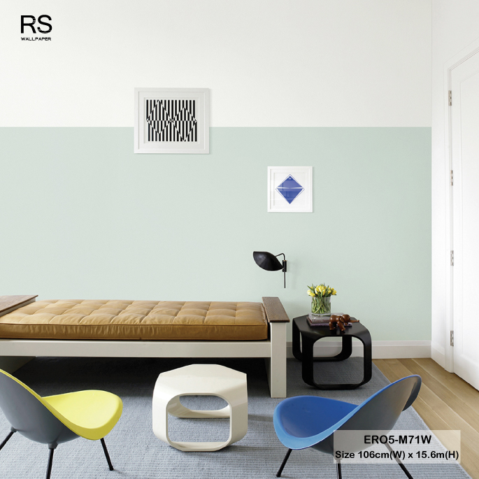 วอลเปเปอร์สีเขียวมิ้นท์ ERO5-M71W