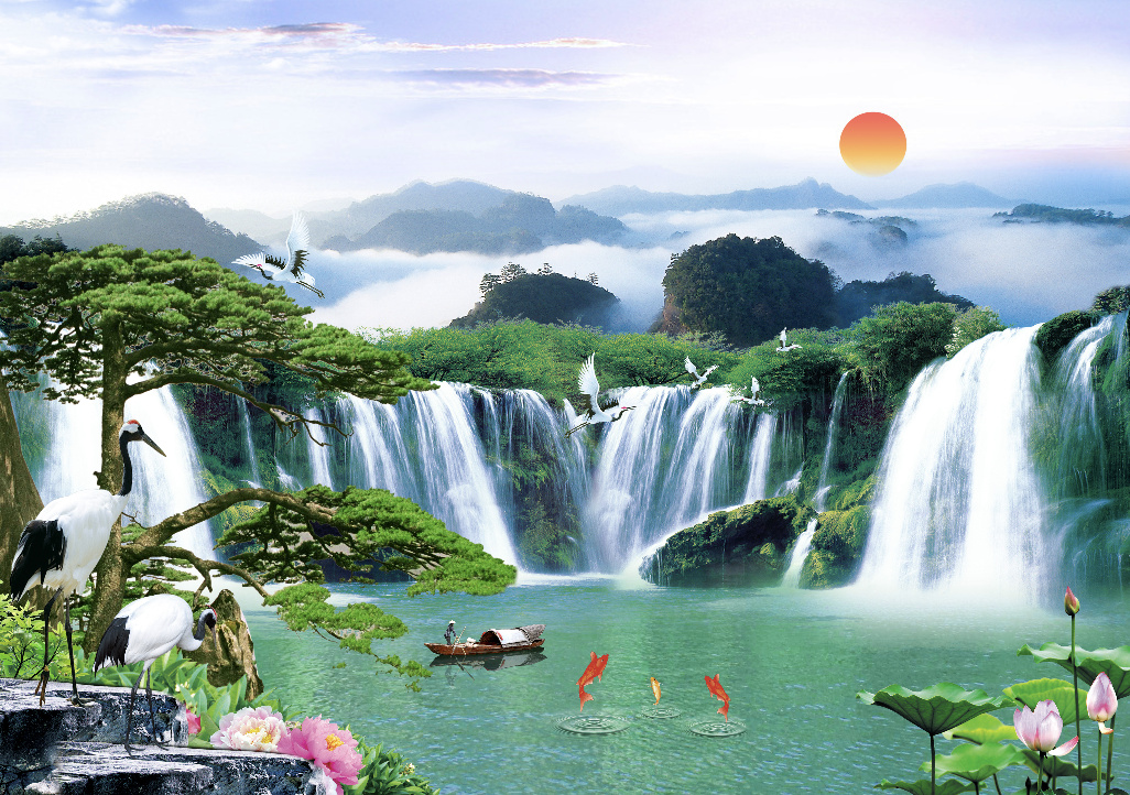 วอลเปเปอร์ภาพน้ำตก (สั่งผลิต)
