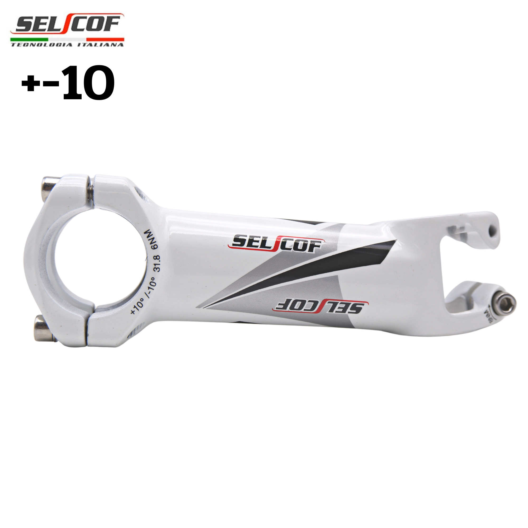 สเต็มจักรยานอลูมิเนียม เบาพิเศษ SELCOF SUPERLIGHT K063 +-10 คอ 31.8มม.