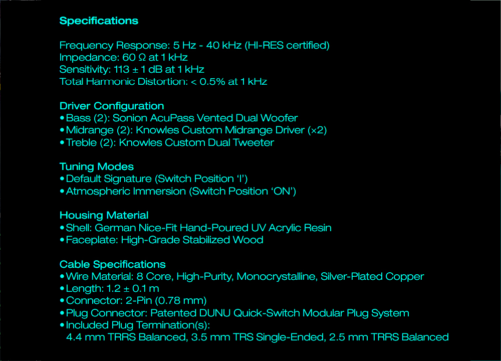 ขาย DUNU SA6 หูฟัง 6 ไดรเวอร์ (6BA) Sonion + Knowles รองรับ Hi-Res , Tuning Modes