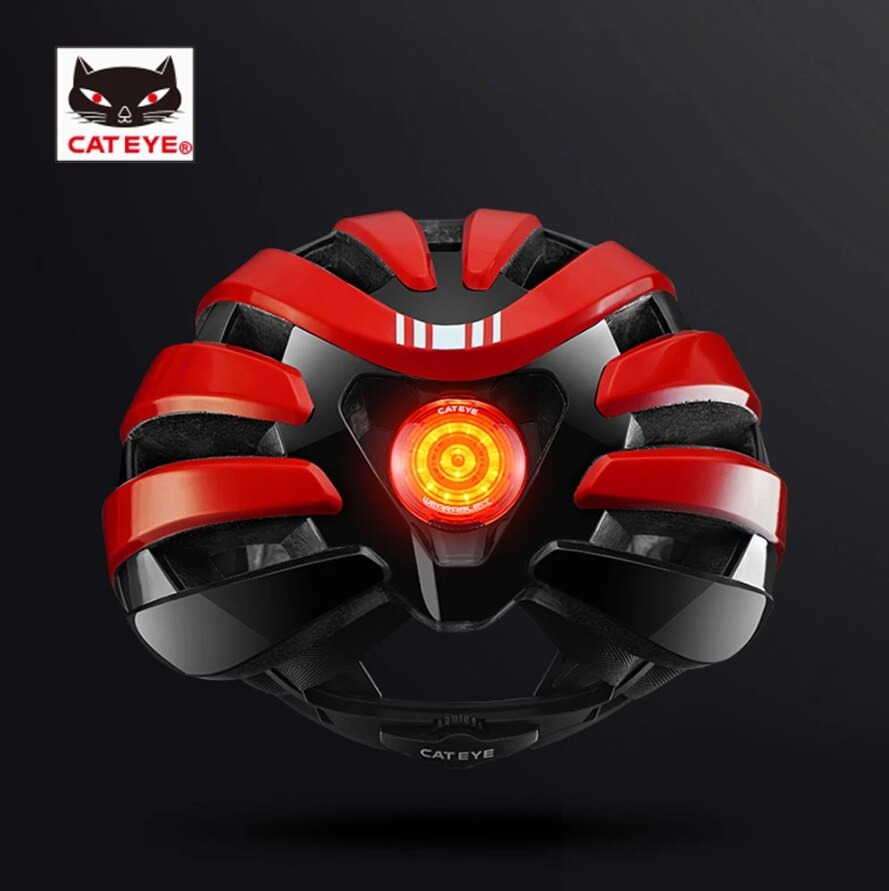 แท้ หมวกกันน็อคจักรยาน เสือหมอบ เสือภูเขา CATEYE Cycling Helmet Detachable Taillight Ultralight