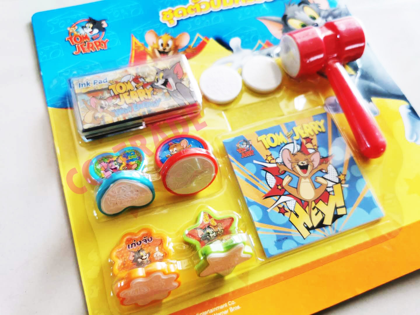 เซ็ตตัวปั้มทอมแอนด์เจอร์รี่แผงใหญ่ 23 ซม.(ลิขสิทธิ์แท้)