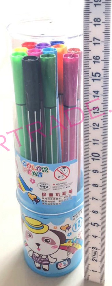 ปากกาเมจิกระปุกตั้งได้ 12 แท่ง 17.5 ซม.