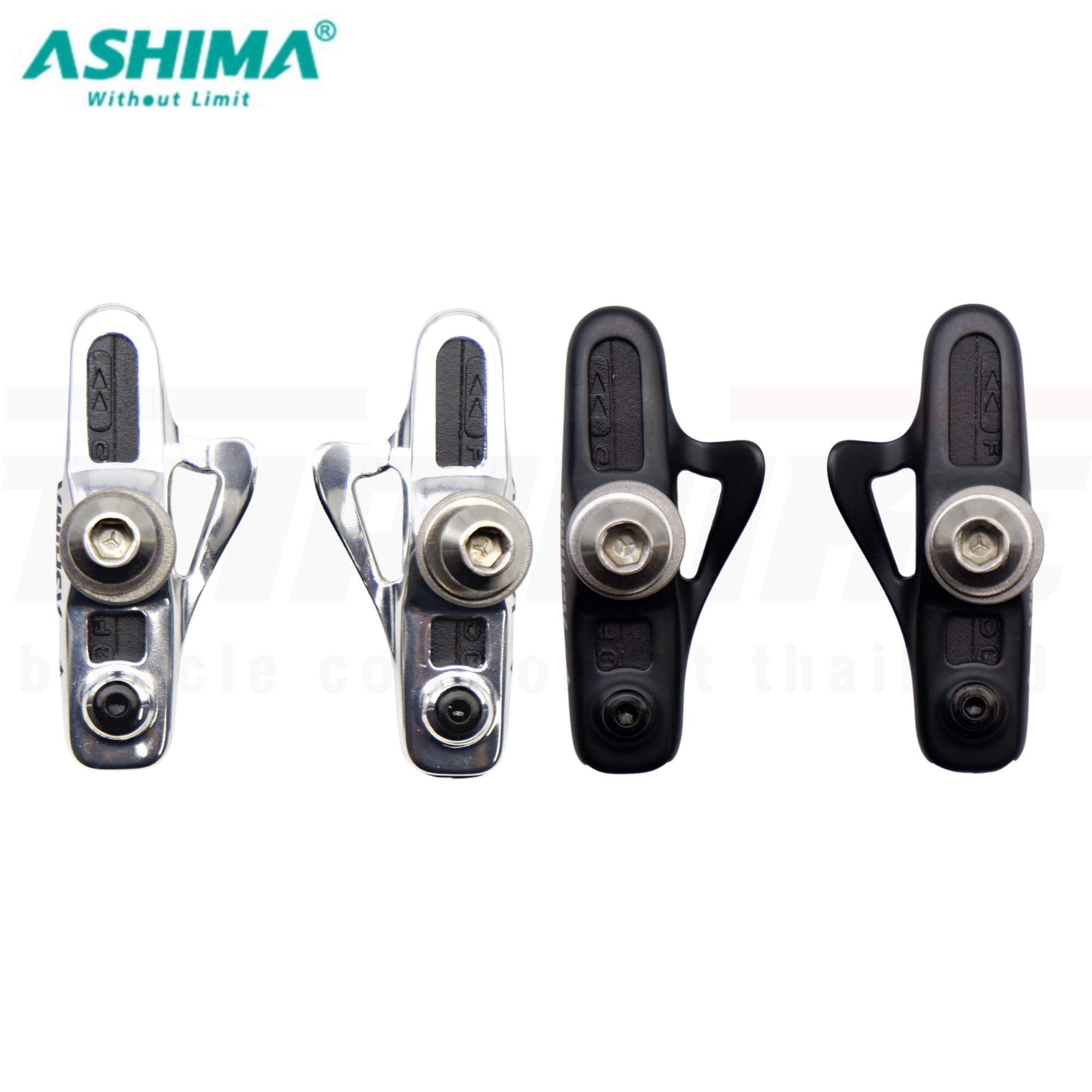 ฝักเบรคจักรยานเสือหมอบพร้อมยาง ASHIMA ARS45CR-P-HU-AL