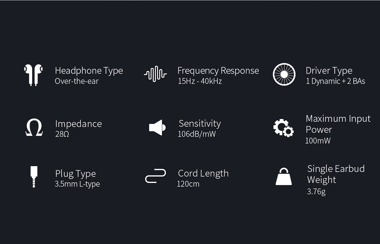 ขาย FiiO F9 SE หูฟัง3ไดร์เวอร์ (2BA+1Dynamic) ระดับ Hi-Res Audio (รุ่นนี้ถอดสายไม่ได้)