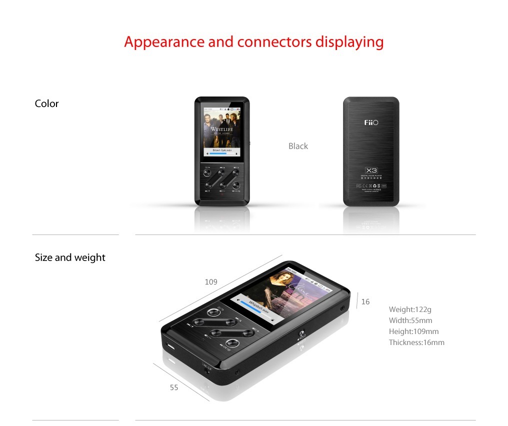 ขายFiiO X3 สุดยอดDAP+ Music Player ระดับเทพรองรับ ไฟล์Lossless มากที่สุด ใช้Wolfson WM8740 + ภาคแอมป์ของ E17 รองรับไฟล์สูงถึง 192k/24b