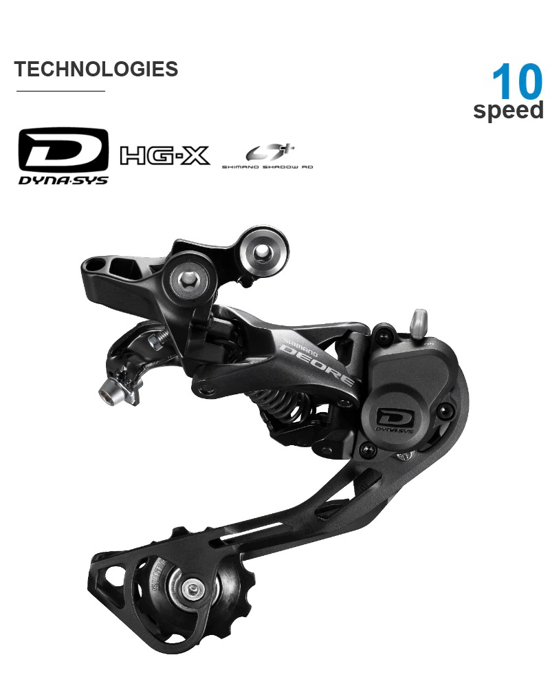 ชุดขับจักรยานเสือภูเขา GROUP SHIMANO DEORE M6000, 10-SPD แบบ 3 ชั้น