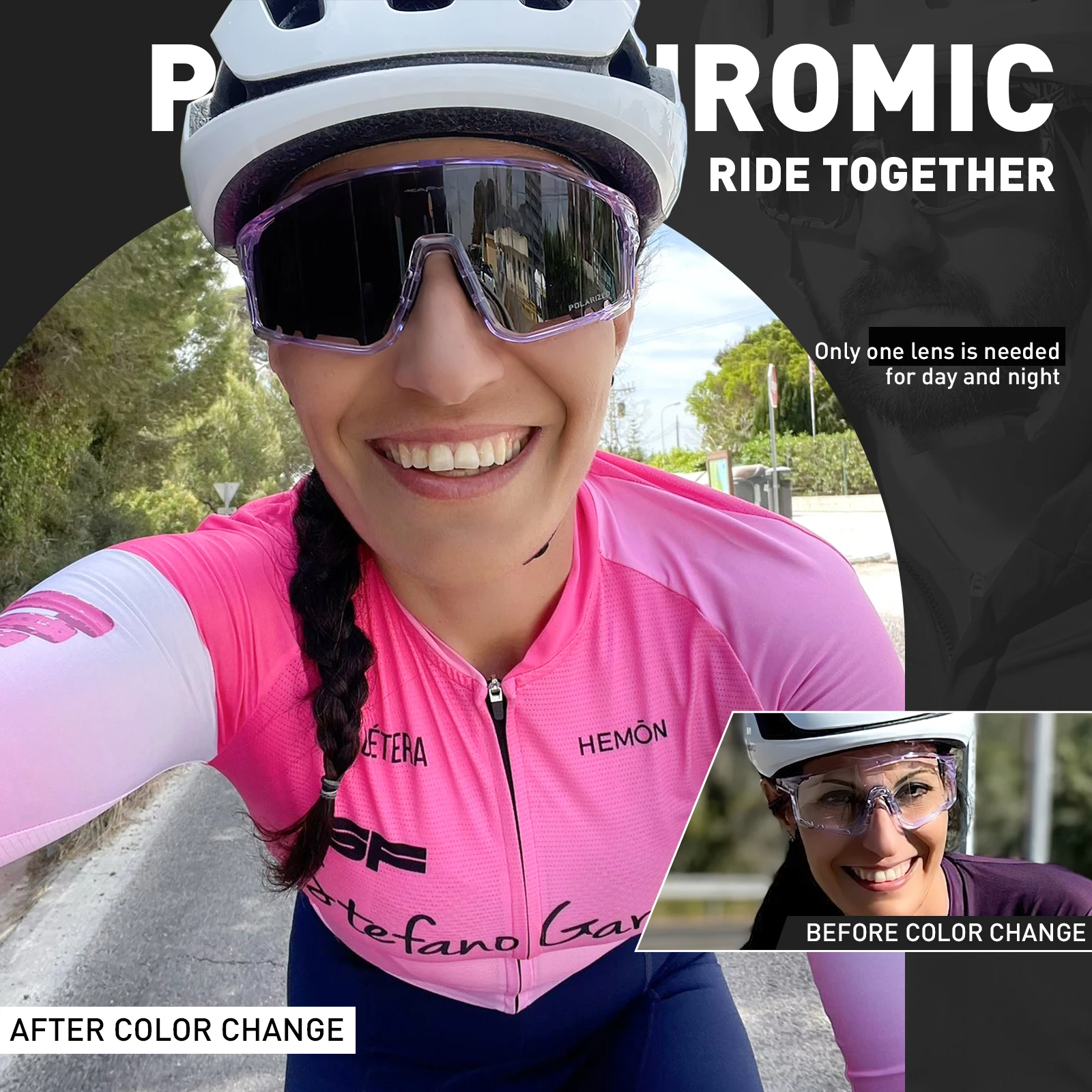 แว่นตากันแดดโฟโตโครมิกปรับแสงออโต้ Kapvoe TK76 X76 ปั่นจักรยาน วิ่ง เดินป่า