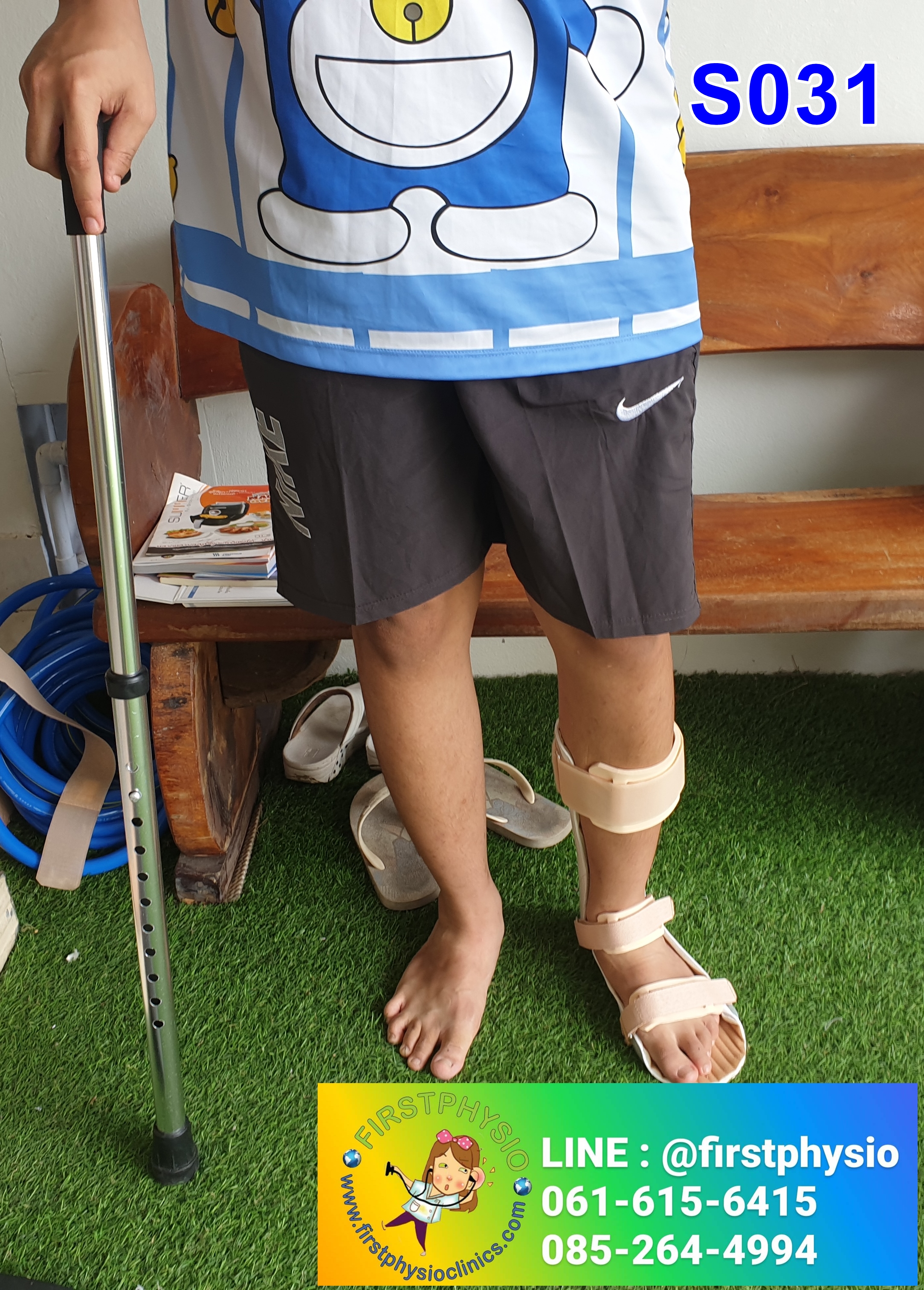 FIRSTPHYSIO ดามกันปลายเท้าตกแบบบุนุ่ม (AFO Underpad) กันปลายเท้าตก เท้าแกว่ง ดามข้อเท้า ดามปลายเท้า ที่ประคองปลายเท้า