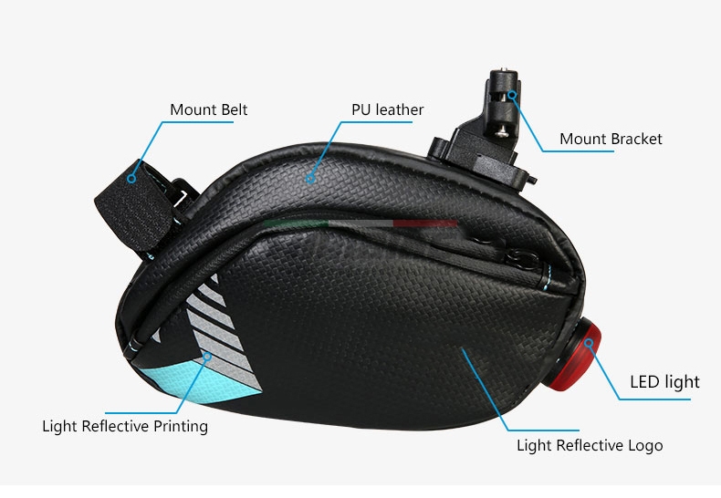 กระเป๋าใต้อานจักรยานแบบกันน้ำ THAIBIKE 131412