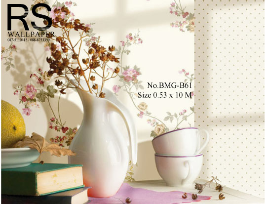 วอลเปเปอร์ลายดอกไม้ BMG-B61