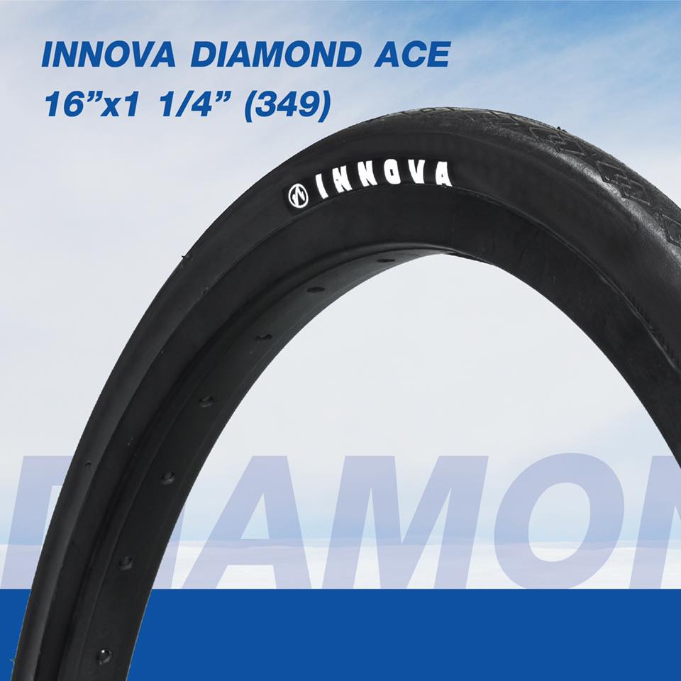 ยางนอกจักรยาน ยางรถพับ INNOVA DIAMOND ACE ขนาด 16X1 - 1/4 (349)