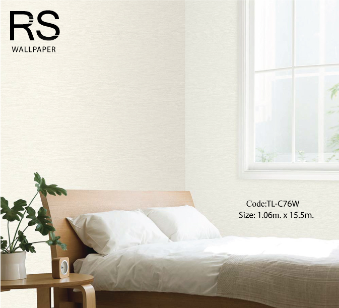 วอลเปเปอร์พื้นสีน้ำตาลอมขาว TL-C76W