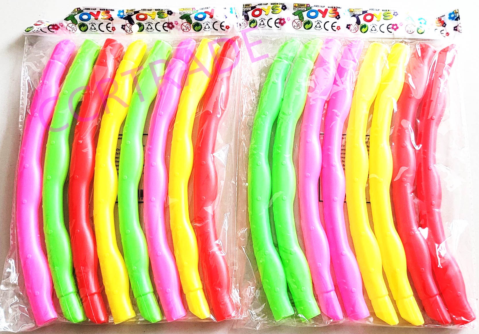 ฮูลาฮูปสีสด 8 ชิ้นถุง 30 ซม.