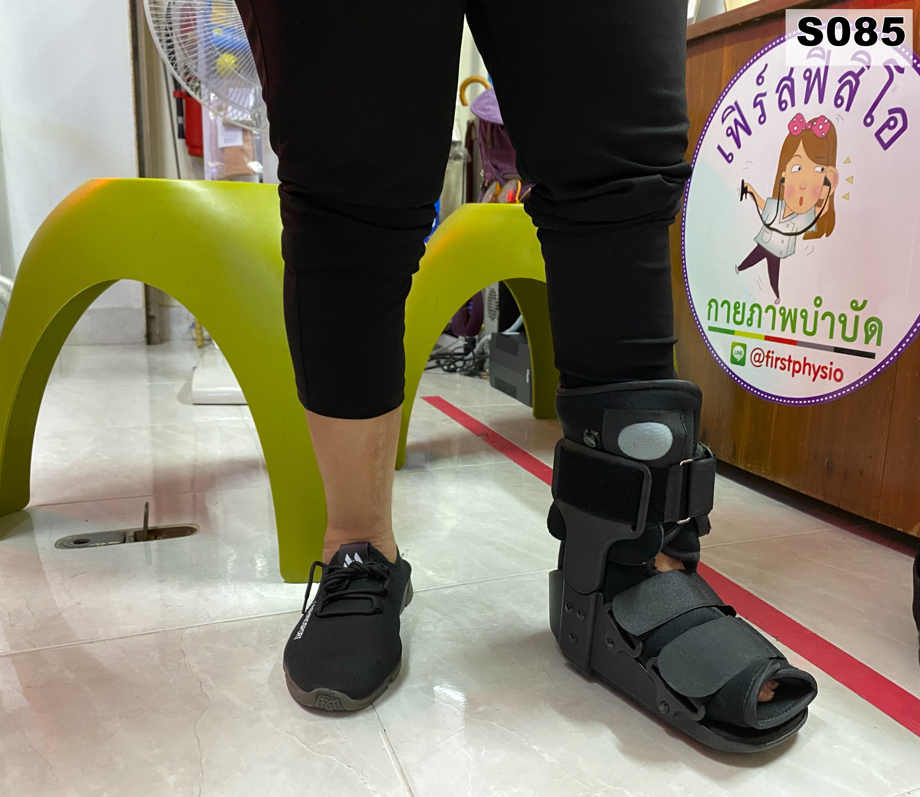 รองเท้าเฝือกลม แบบสั้น / เฝือกลม /รองเท้าหลังถอดเฝือก / รองเท้าเฝือก (air cast)/อุปกรณ์ช่วยพยุงเท้าและข้อเท้า เฝือกเท้าและข้อเท้า ป้องกันการกระแทกลดอาการบาดเจ็บ ป้องกันกระดูกเคลื่อนผิดที่