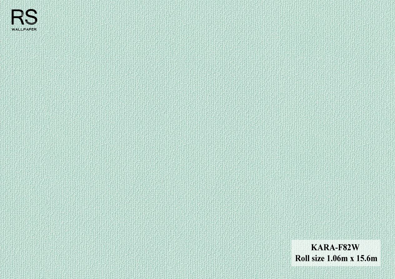 วอลเปเปอร์ สีเขียวมิ้นท์อ่อน KARA-F82W