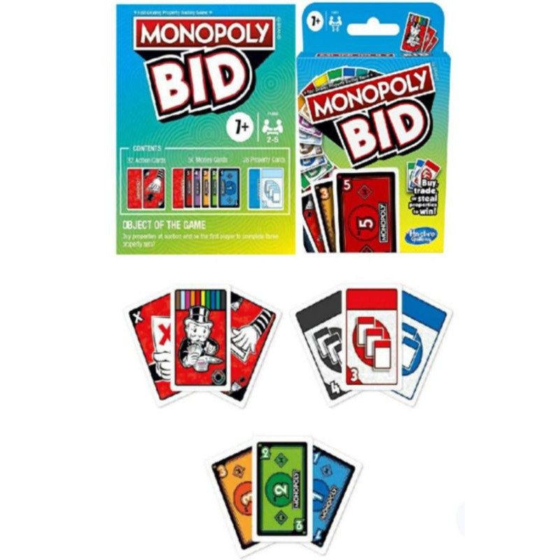 monopoly bid การ์ดเกมเศรษฐีแบบพกพา พร้อมส่งจากไืทย