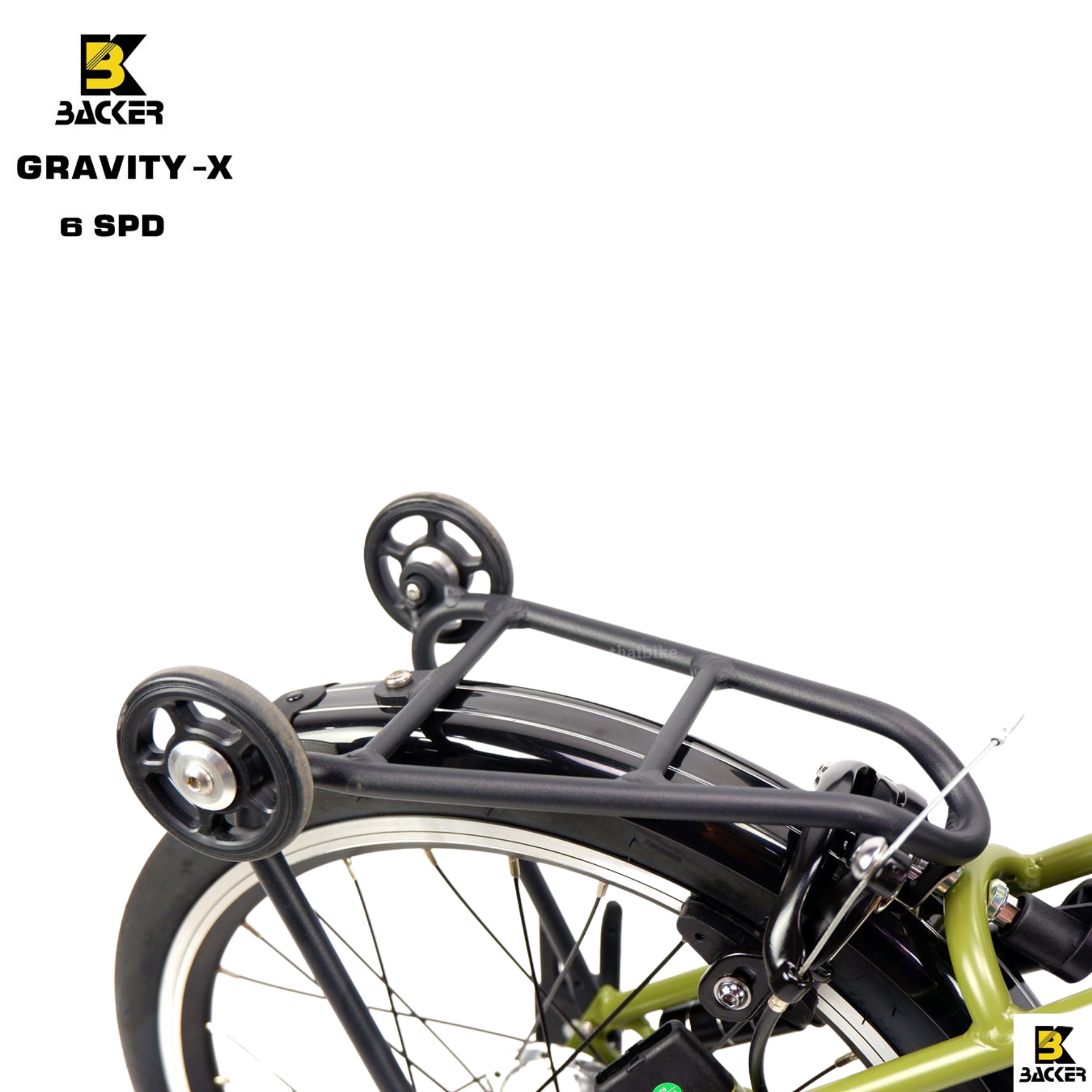 จักรยานพับ BACKER รุ่น Gravity-X รุ่น 6 สปีด แฮนด์ตรง