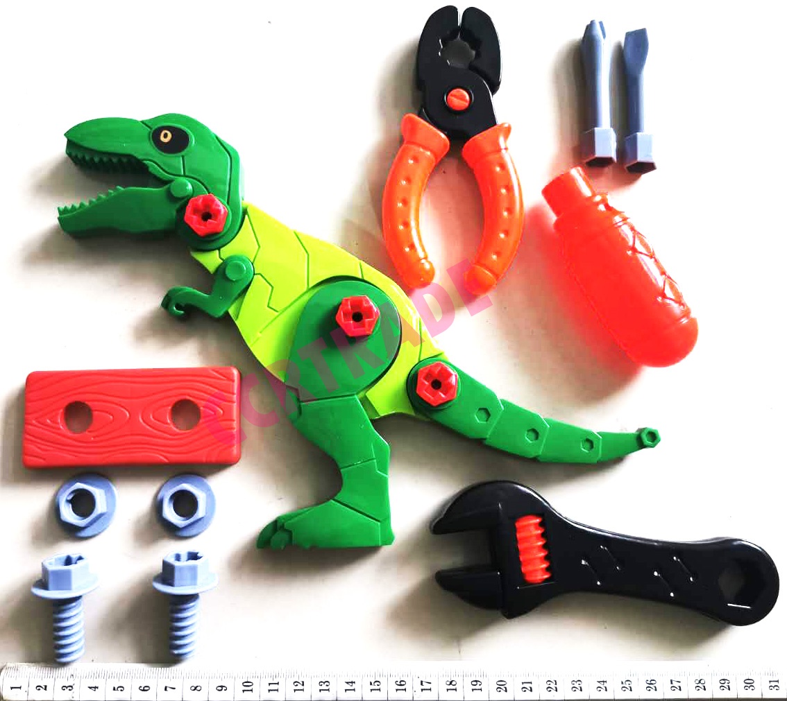 เซ็ทไดโนเสาร์โรบอท+ไขควงกล่องใหญ่ 25x36.5 ซม.(1x3)