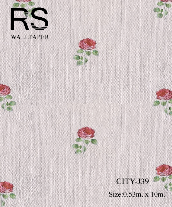 วอลเปเปอร์ลายดอกไม้ CITY-J39