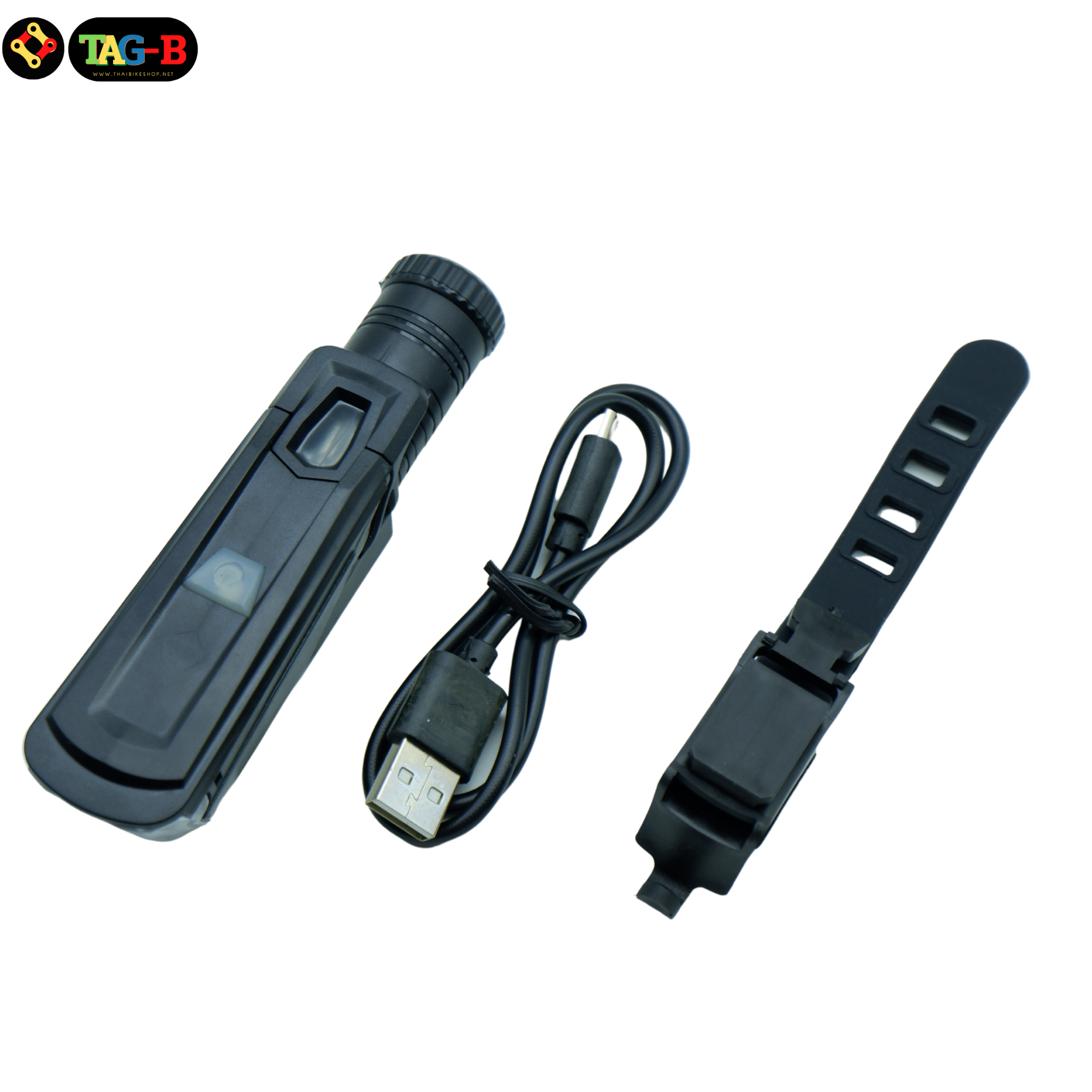ไฟหน้าจักรยานแบบชาร์จ USB Battery bicycle lamp FY-312