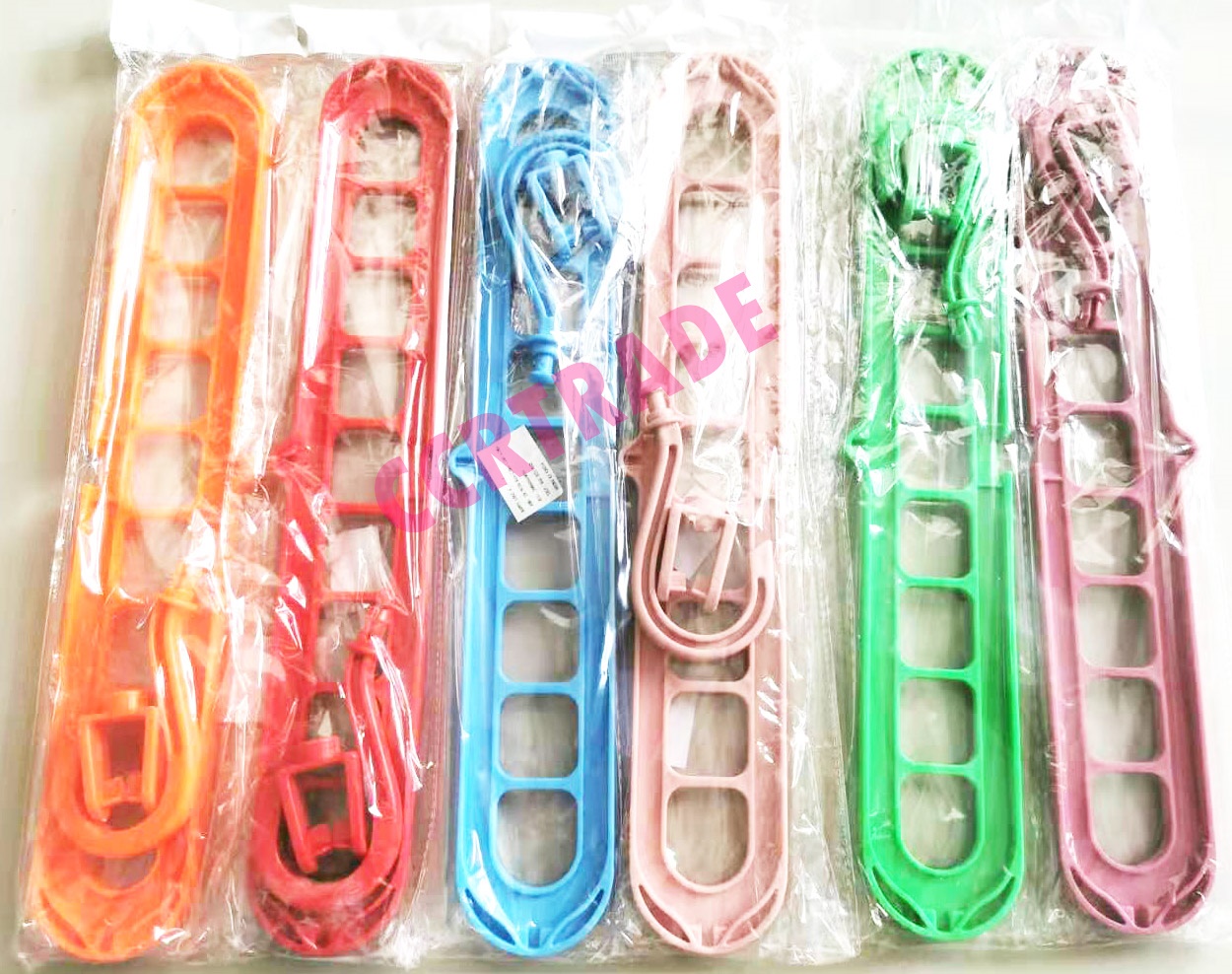 ไม้แขวนประหยัดพื้นที่สีสด 2 ชิ้นถุง 33 ซม.(งานหนา)