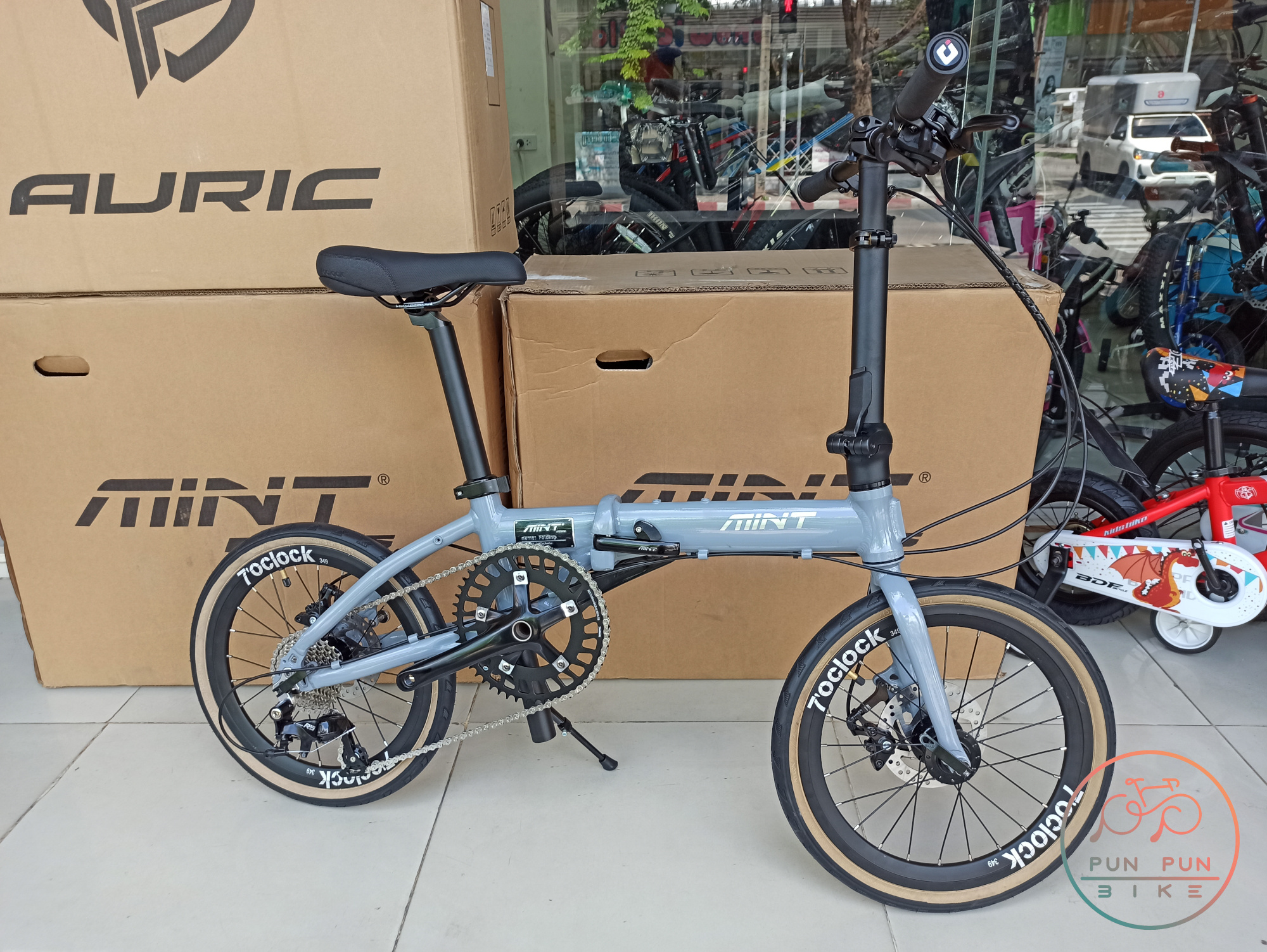 MINT : T9Disc-16"349 จักรยานพับได้ เฟรมอลูมิเนียม 9 สปีด ดิสเบรก เบาเพียง 10.3 กก