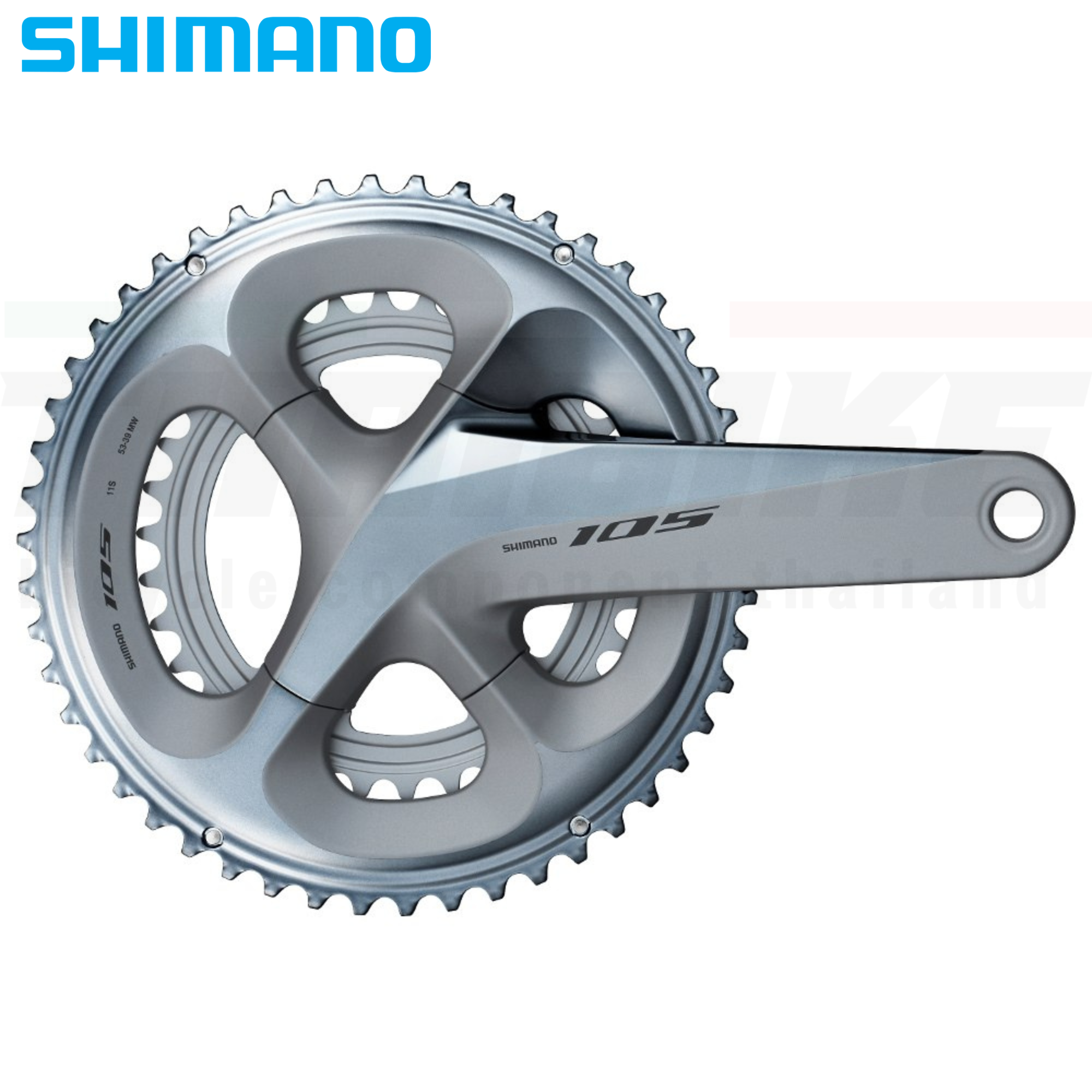 ชุดขับเคลื่อน GROUP SHIMANO 105 R7000 สีเงิน(ตัวสับจานเป็นสีดำ)