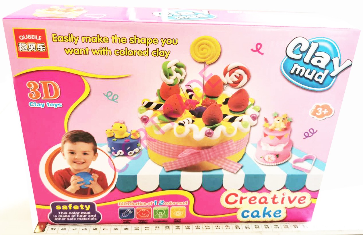 ชุดแป้งโดทำอาหาร 12 สี+อุปกรณ์กล่องจัมโบ้ 21x27.5 ซม.(1x3)