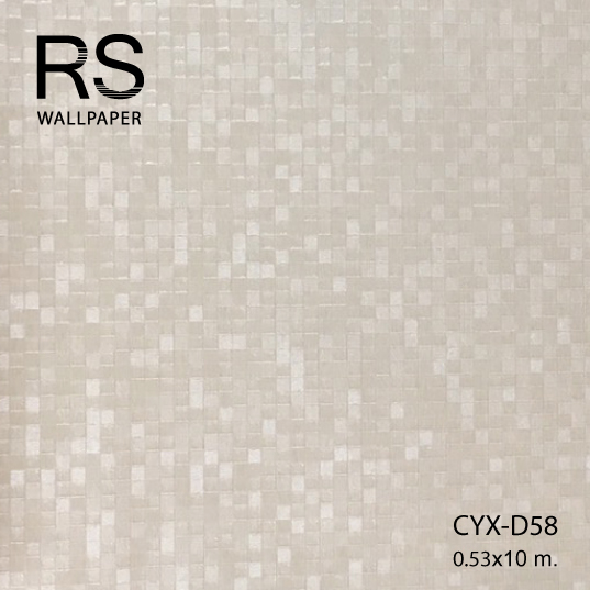 วอลเปเปอร์ลายโมเสค(MOSAIC) สีครีม CYX-D58