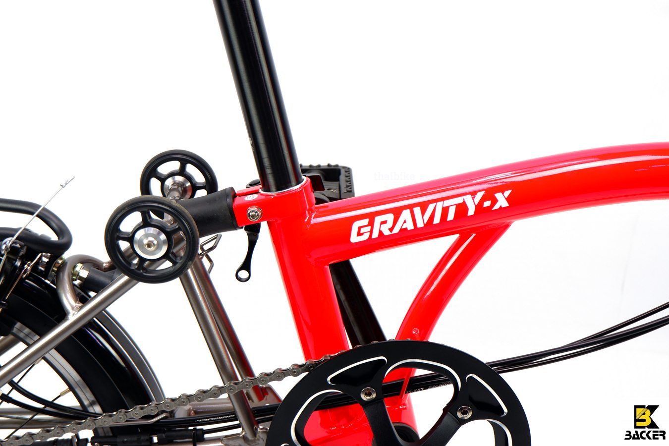 จักรยานพับ BACKER รุ่น Gravity-X รุ่น 6 สปีด แฮนด์ตรง