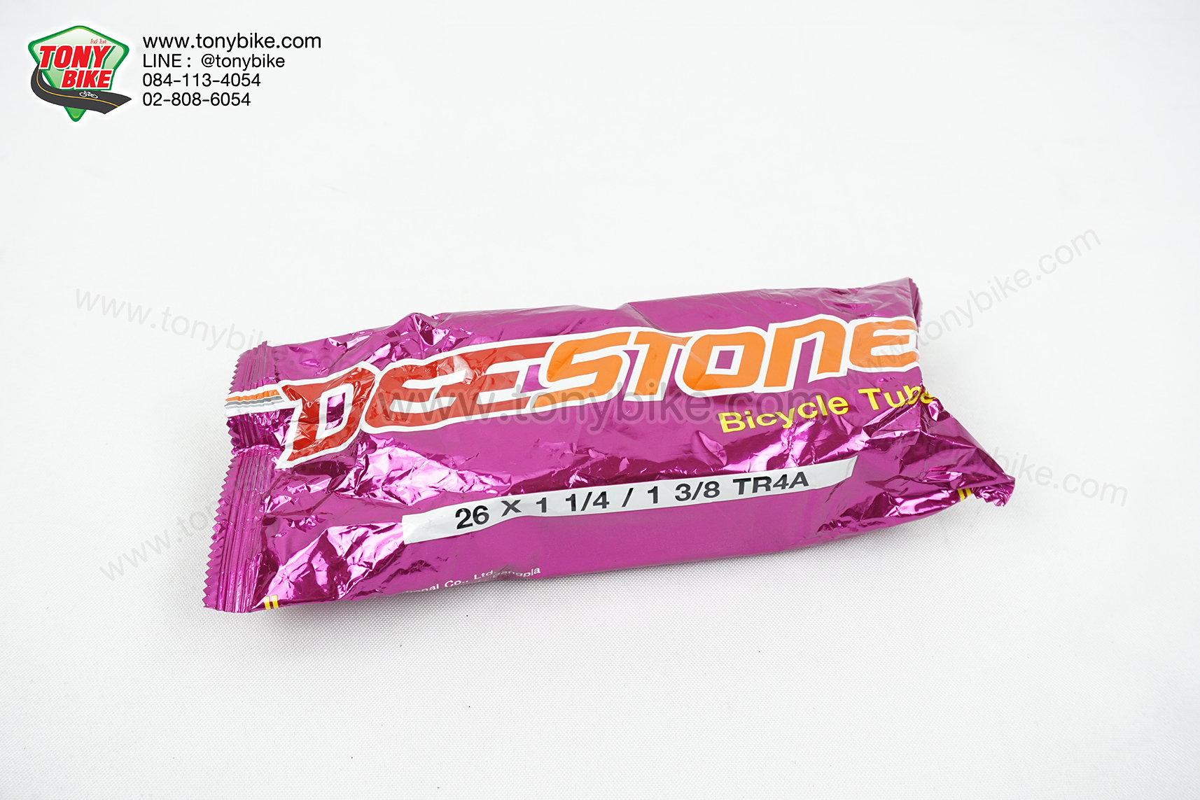 ยางในจักรยาน Deestone 26" x 1 1/4" - 1 3/8" AV หัวจุกสูง 30 มม. หัวใหญ่แบบมอเตอร์ไซด์