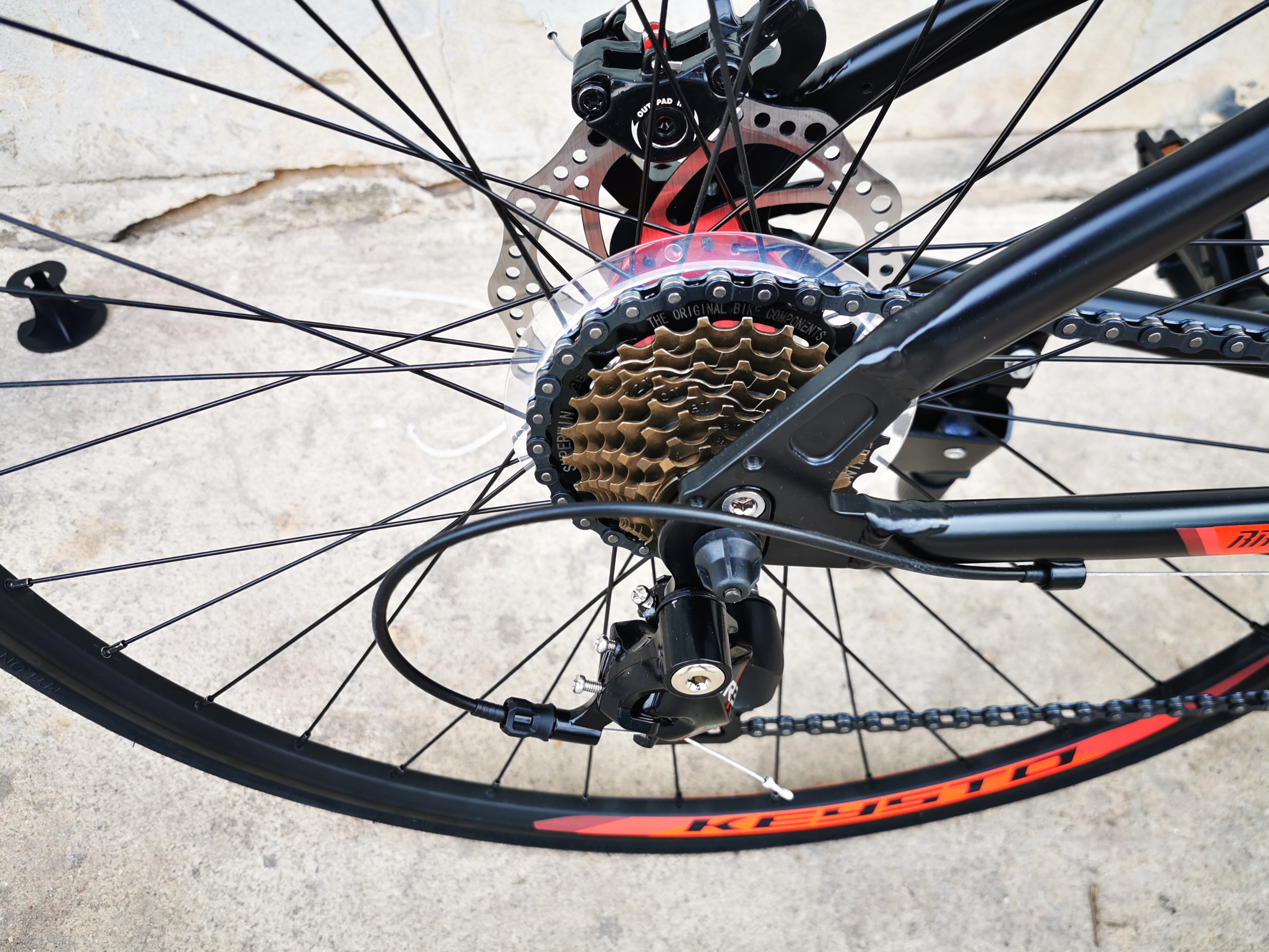 จักรยานเสือหมอบมือตบ RA881 KEYSTO 700C เกียร์ 16 สปีด เฟรมอลูมิเนียม หมอบดิส