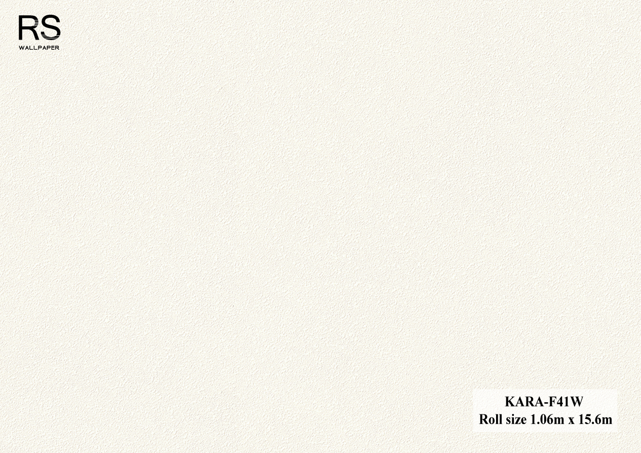 วอลเปเปอร์ สีขาวอมครีม KARA-F41W