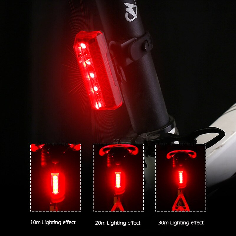 ไฟท้ายจักรยานชาร์จ USB ยี่ห้อ NQY รุ่น NQY-097